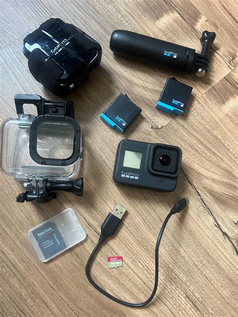 GoPro Hero 8 Black + Accessories, Photography, Cameras on Carousell