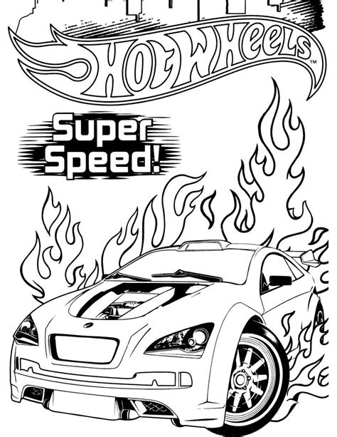 Free Printable Hot Wheels Coloring Pages For Kids