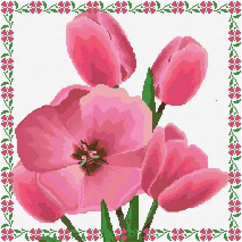 Tulips Cross Stitch Designs