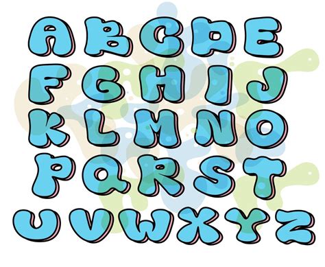 Graffiti Alphabet Bubble