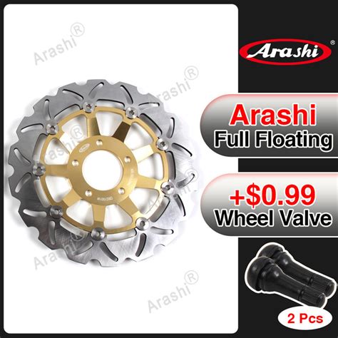 Arashi 1PCS 290mm Motorcycle CNC Floating Front Brake Disk Disc Rotors