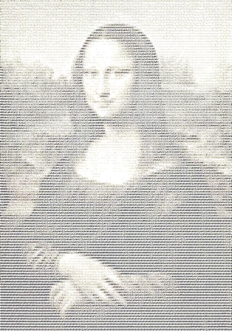 ASCII Mona Lisa | Art, Typewriter Art, ASCII