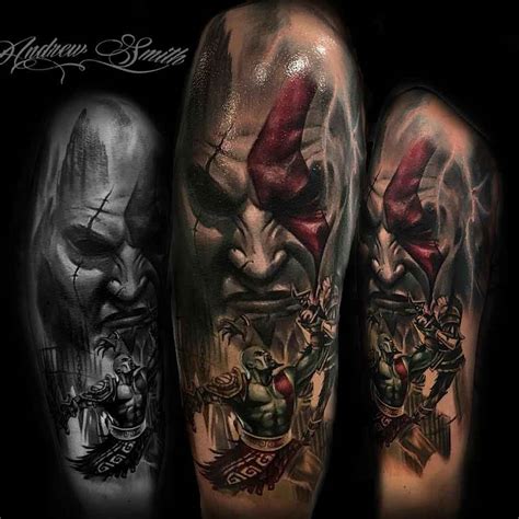 God of War Tattoo on Shoulder | Best Tattoo Ideas Gallery