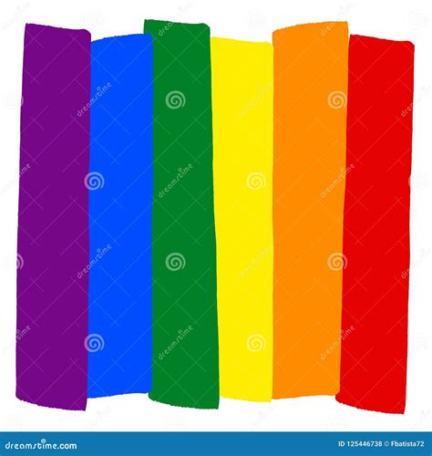 Flagge Des Homosexuellen Stolzes Des Regenbogens Symbol Von Sexuellen