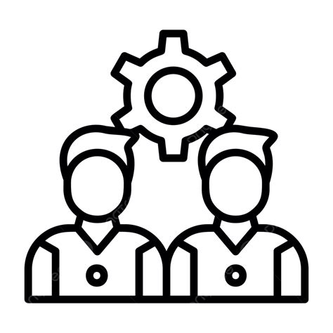 Team Management Line Icon Vector Team Management Icon Hierarchy