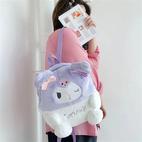 Botu Kawaii Kuromi My Melody Cinnamorollmochilas De Peluche De Dibujos