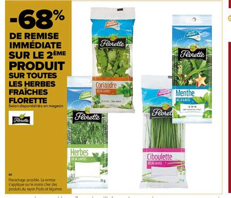 Promo Herbes Fraîches Florette chez Carrefour Market iCatalogue fr