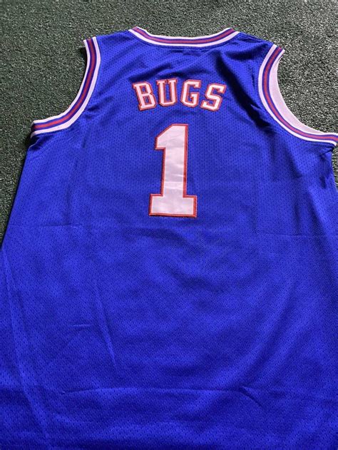 Vintage Space Jam Tune Squad Jersey Bugs Bunny Sz M B… - Gem