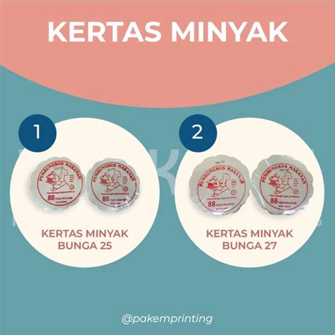 Kertas Minyak Bunga Pakemprintpack