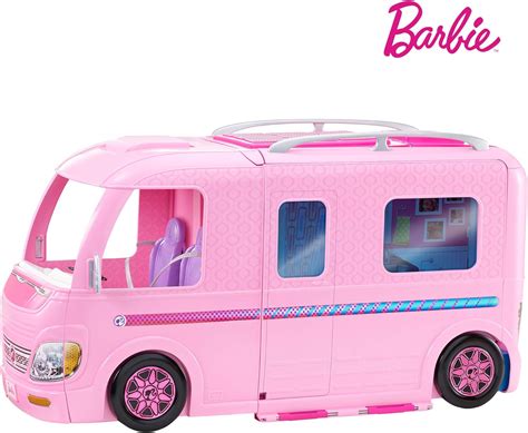 Barbie Mobilier Camping Car Transformable pour poupées