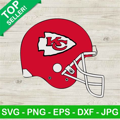 Kansas City Chiefs Helmet SVG, Kansas City Chiefs SVG, Football SVG