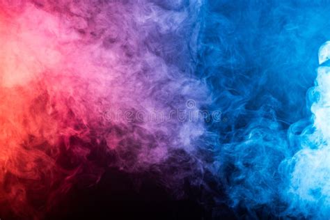 Black Background With Smoke Colours Stock Image Image Of Abstract