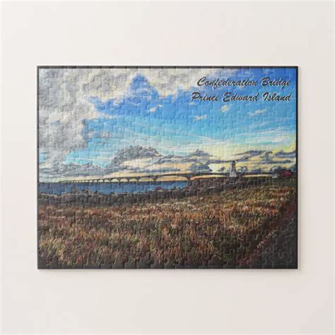 Confederation Bridge Sunset, PEI Jigsaw Puzzle | Zazzle