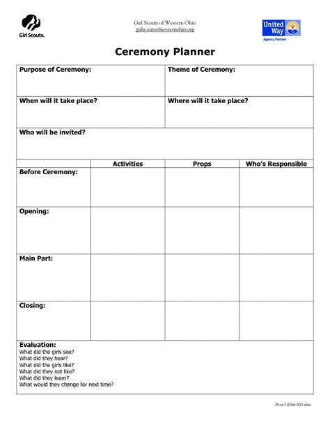 Sample Pin On Girl Scout Ideas Scout Committee Meeting Agenda Template