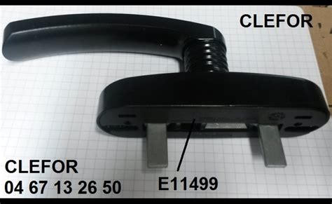 Poignée Technal 2 doigts E11499 E11381 pour fenêtre alu Quincaillerie