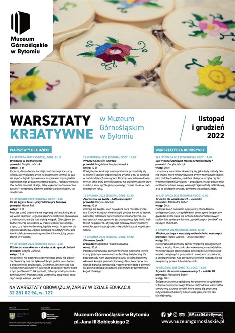 Ruszamy Z Kreatywnymi Warsztatami Zapraszamy Do Zapoznania Si Z Nasz