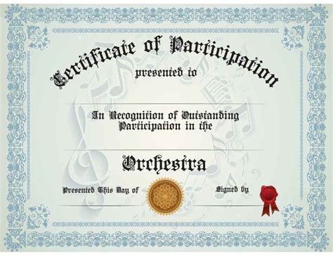 Buy Orchestra Participation Certificate Awards Trophies Music