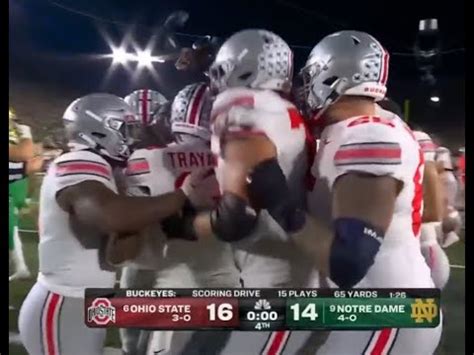 The Ohio State Buckeyes Game Winning Final Drive Vs Notre Dame 2023