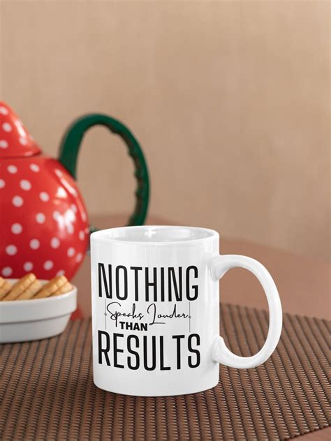 Motivational T Mug Results Motivation Mug Self Love Etsy