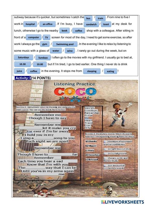 Learning Activities For First Quimestre Worksheet Live Worksheets