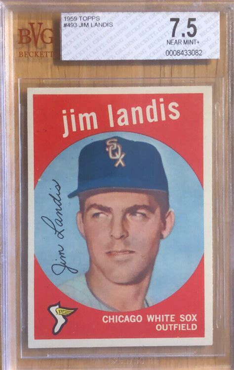 BVG 7 5 Jim Landis 1959 Topps Chicago White Sox Nearmint FREE SHIPPING