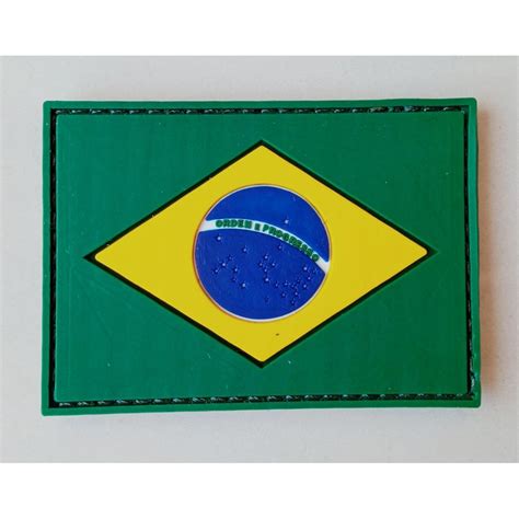 Bandeira Do Brasil Emborrachado Patch Colorida Emborrachada Shopee Brasil