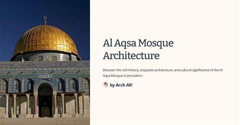 Al Aqsa Mosque Architecture