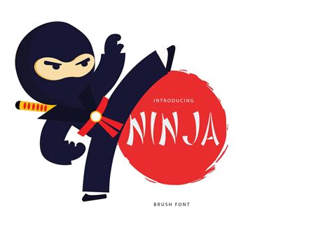 Ninja font by WAP on Dribbble