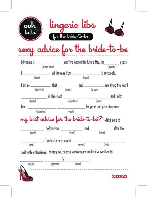 Sexy Mad Libs Bachelorette Pinterest Sexy Love And Mad Libs