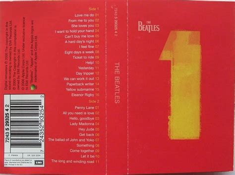 The Beatles 1 2000 Cassette Discogs