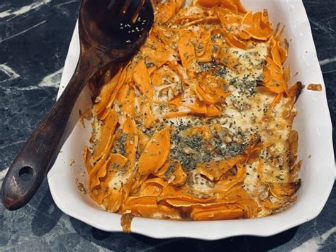 Gratin de butternut à la scamorza fumée une recette facile d après