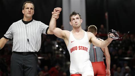 College wrestling: No. 4 Ohio State takes down No. 8 Wisconsin on the ...