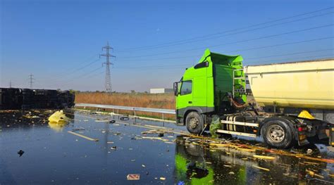 Accident Extrem De Grav Pe Autostrada A O Persoan A Decedat Dup Ce