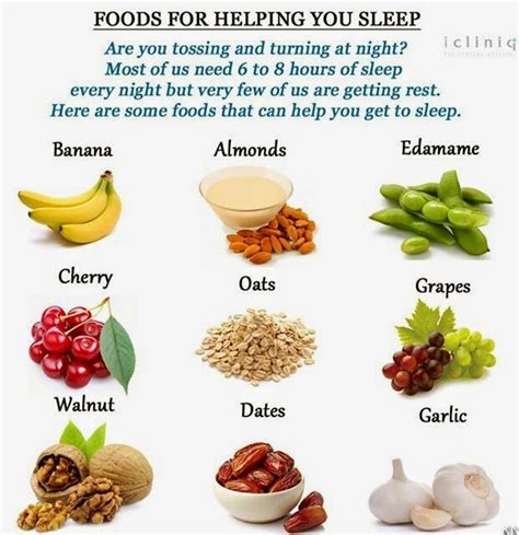 Healthy! Foods for Helping You SLEEP