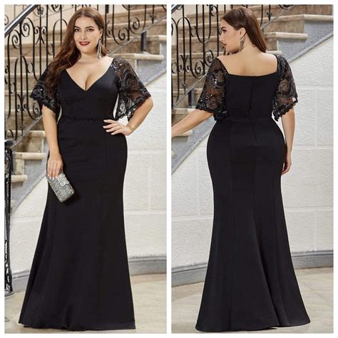 plus size black formal dresses 2