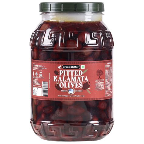 Buy Urban Platter Greek Pitted Kalamata Olives 3 5Kgs Drained Weight