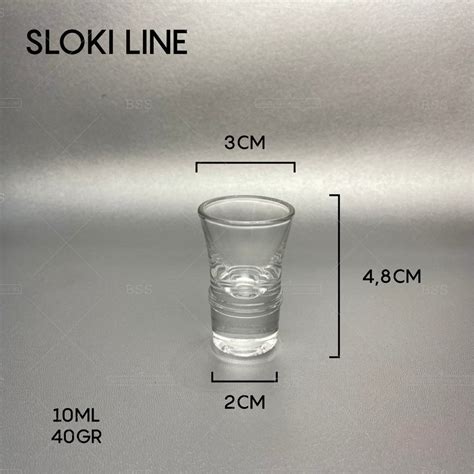 Jual Gelas Sloki Kaca Kecil One Shot Glass Minum Vodka Soju Cantik Lucu