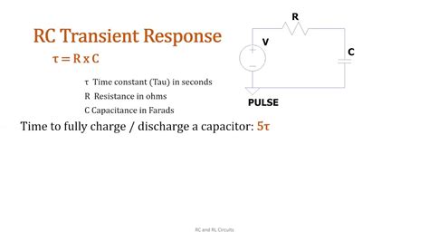 RC And RL Time Constants Transient Response YouTube