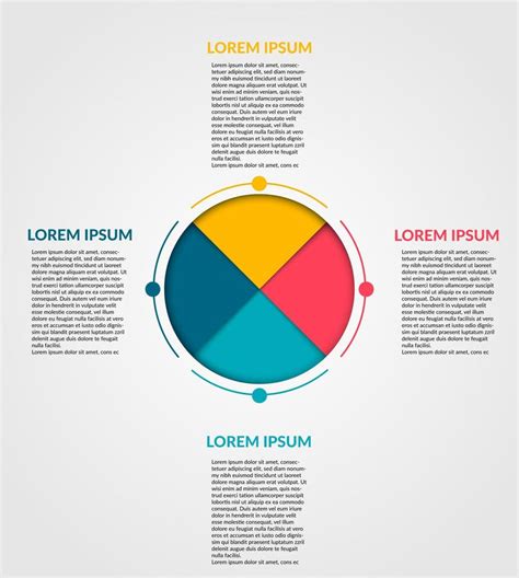 Vector Cirkel Infografisch Fiets Diagram Grafiek Presentatie Grafiek