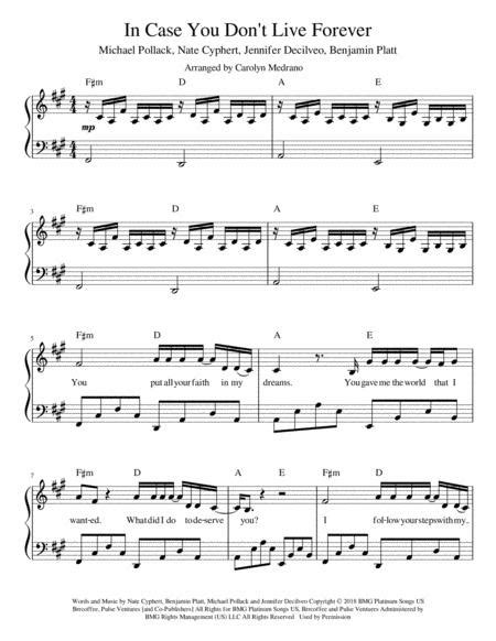 Free Sheet Music In Case You Didnt Know Brett Young