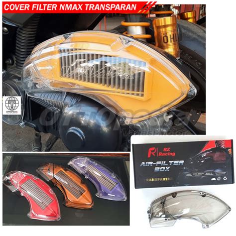 Jual TUTUP COVER FILTER SARINGAN UDARA HAWA RZ TRANSPARAN YAMAHA NMAX N