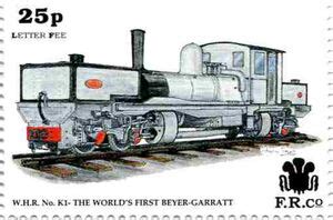 Stamp Welsh Highland Railway Beyer Garratt K Personalized Private