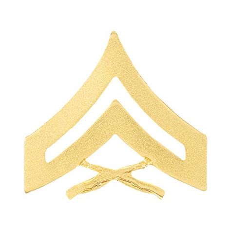 United States Marine Corps Usmc Chevron Satin Gold Cpl Corporal On