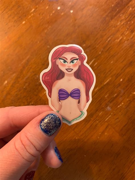 Ariel Sticker Disney Princess Sticker Princess Sticker Etsy