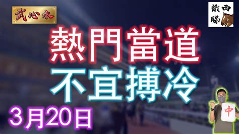 【武心水】谷草夜馬｜熱門當道 不宜搏冷 心水 20032024 ｜all In Youtube