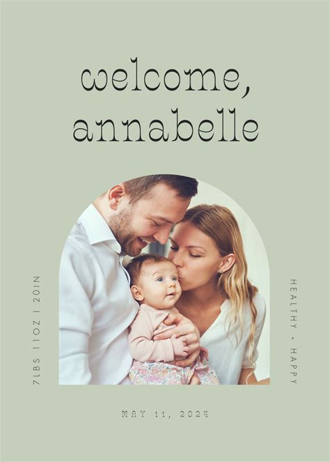 Artist-Made Baby announcement Design Templates | Shutterstock