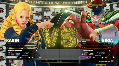 Sfv Ce Phenom Karin Vs Problemx M Bison Ranked Matches Youtube