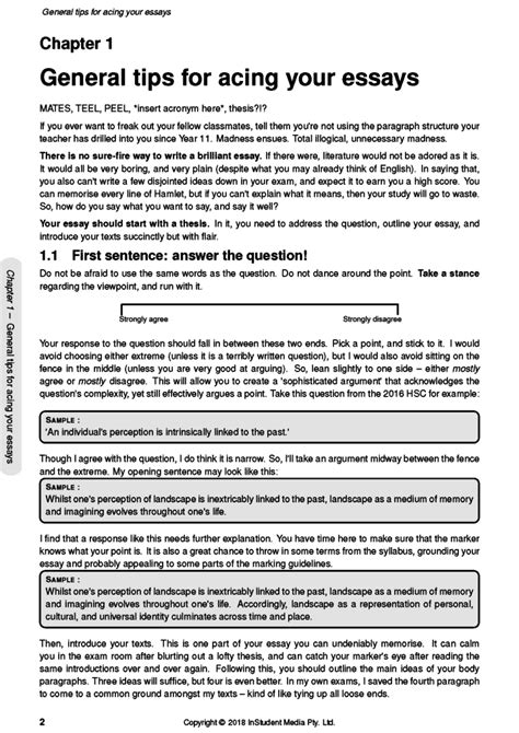 Year 12 Standard English Rubric