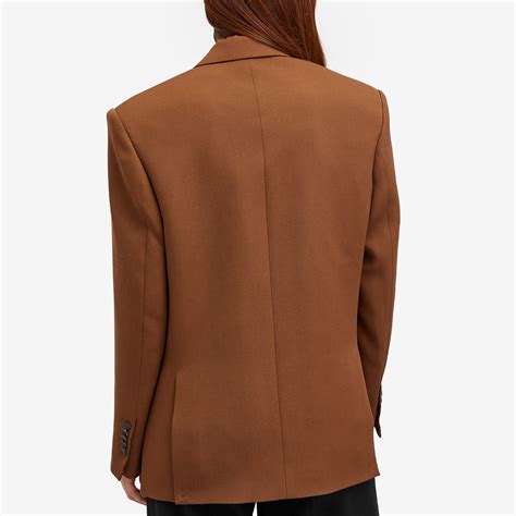 WARDROBE NYC Double Breasted Blazer Brown END US