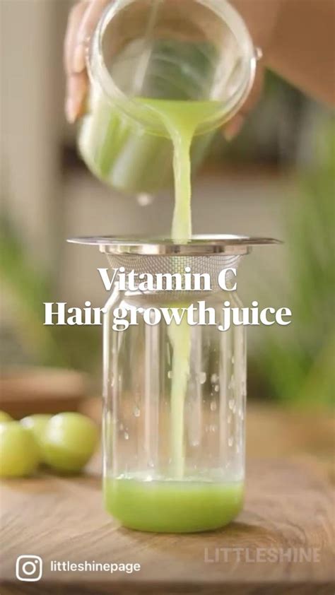 VITAMIN C RICH JUICE for faster and thicker hair growth | Diy hair ...